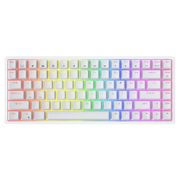 Клавиатура Royal Kludge RK84 RGB (белый, RK Brown)